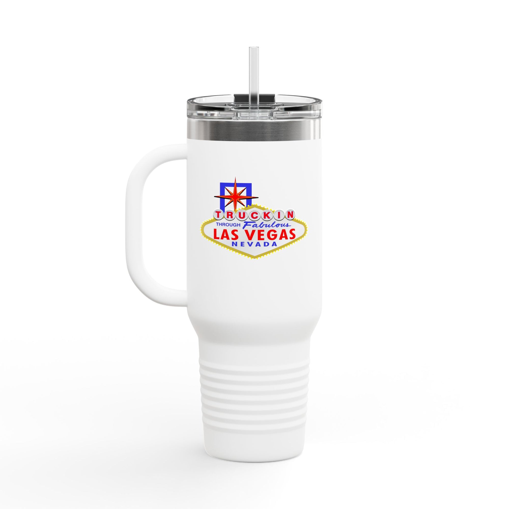 "Truckin Through" Las Vegas Sign 40oz Insulated Travel Mug | Tumbler