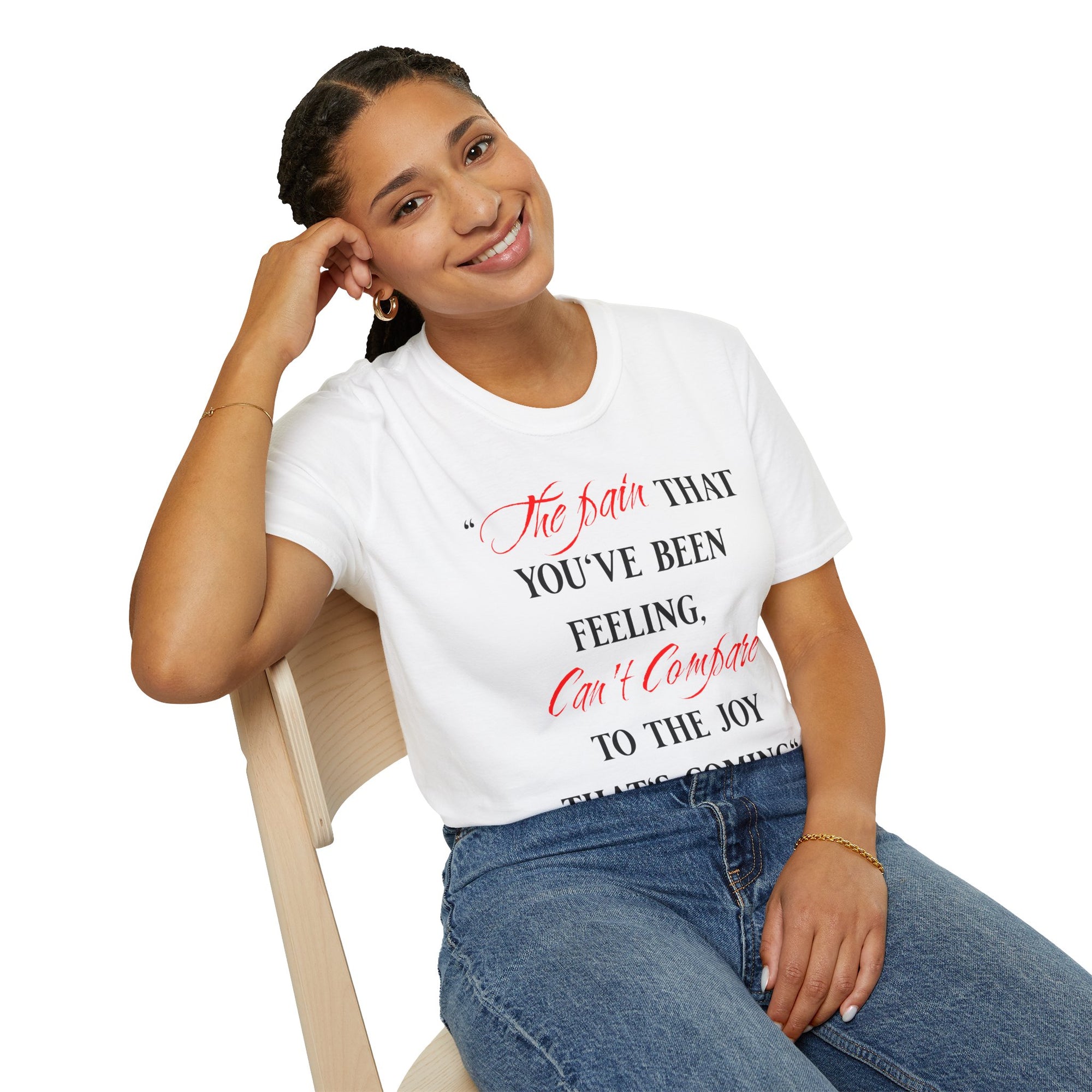 "The Pain Can't Compare" - "moti-Voice-tion Wear" T-Shirt
