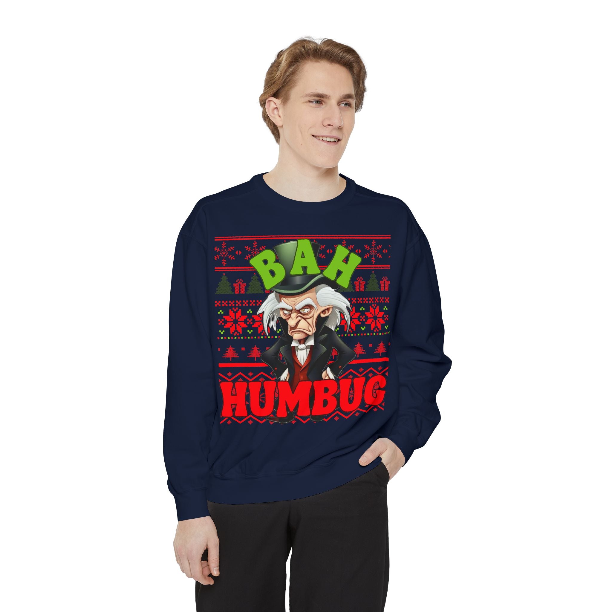 Bah Humbug Unisex Garment-Dyed Sweatshirt