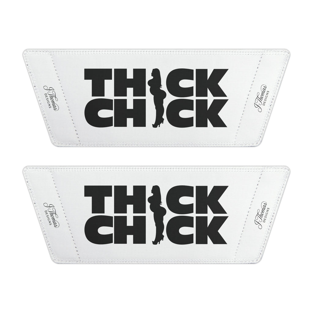 "All-Over Print" - Thick Chick Men's Removable-Strap Sandals - White