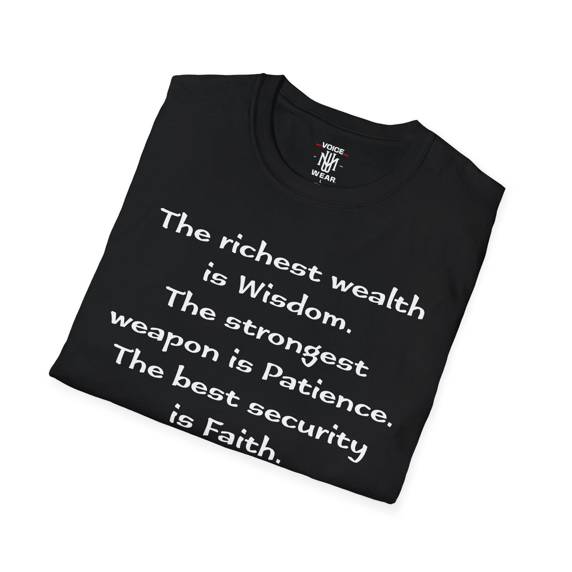 "Intangible Qualities" Quote - "moti-Voice-tion Wear" T-Shirt