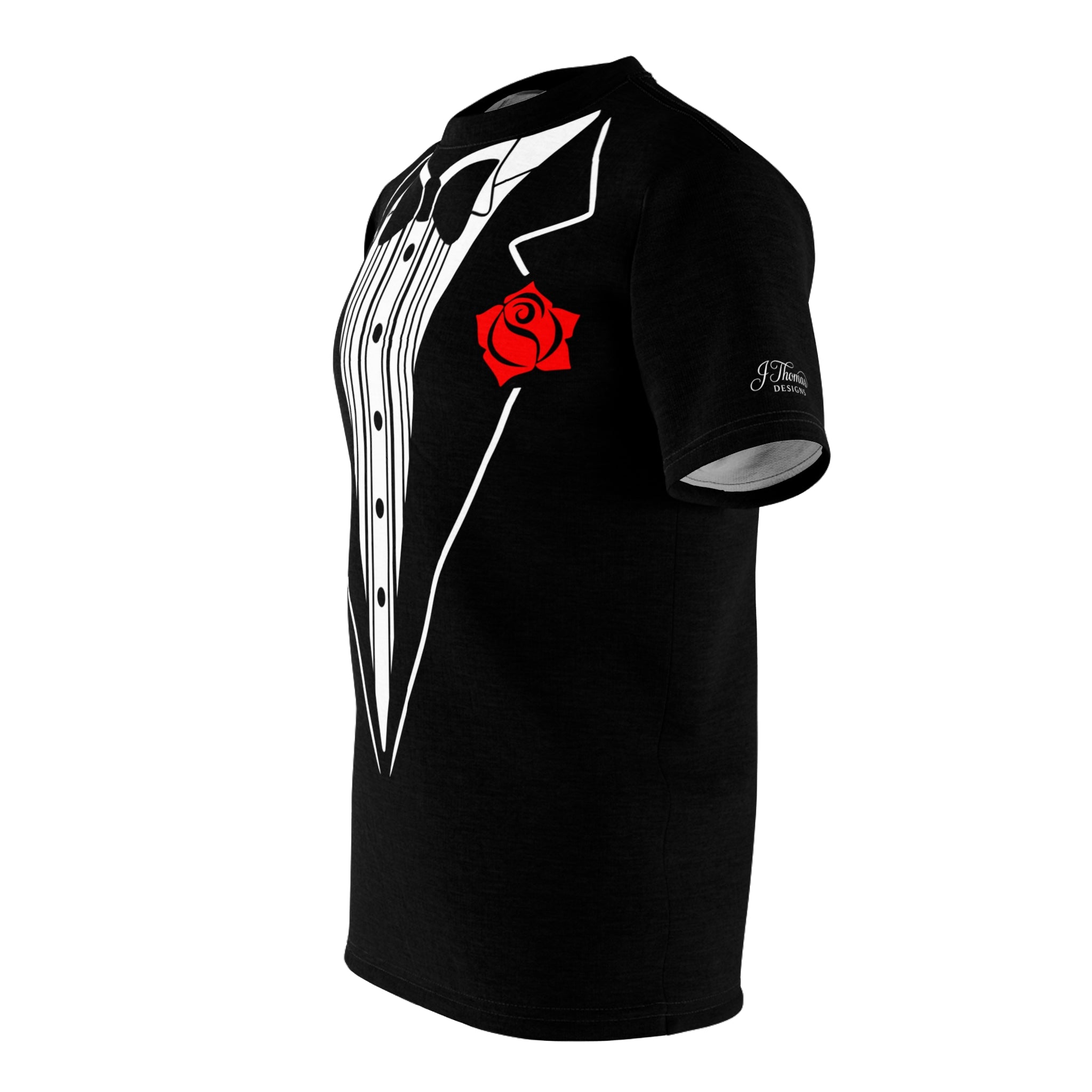 "All-Over Print" Black Tux T-Shirt - #153