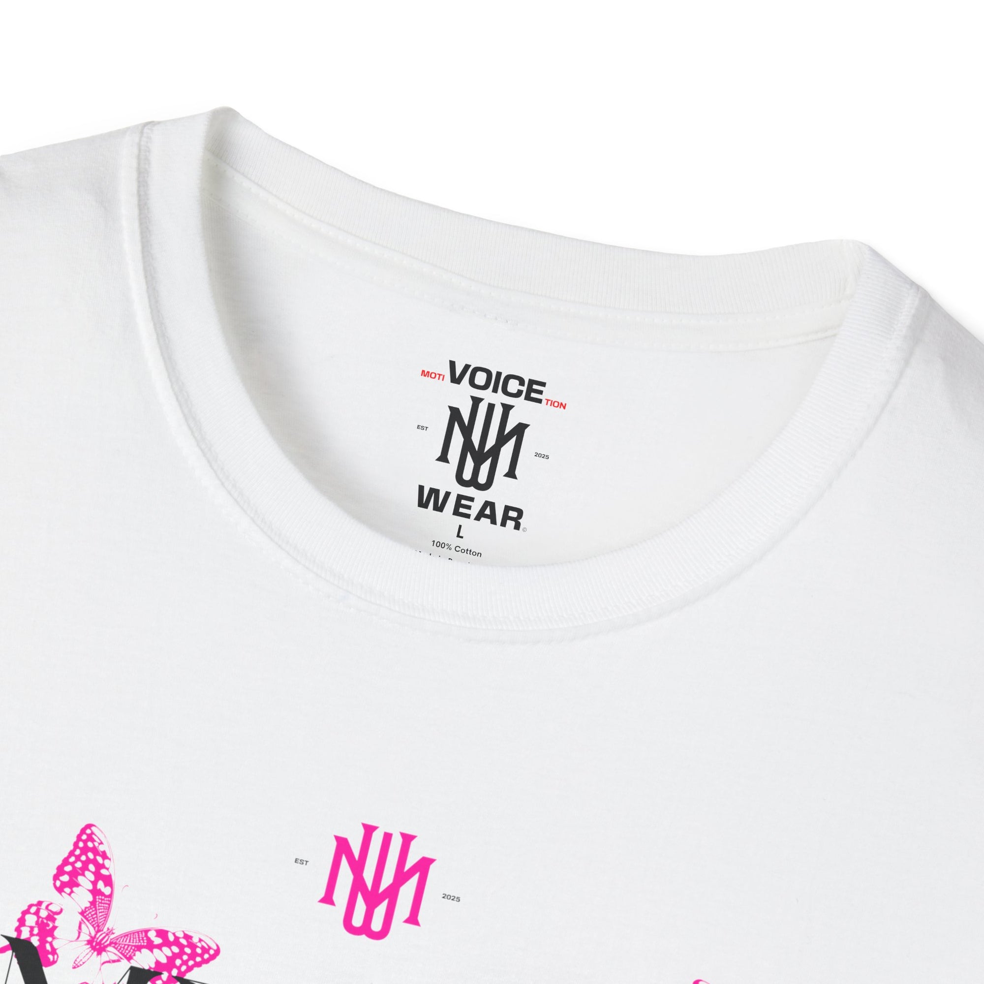 "Embrace Change" - Pink - "moti-Voice-tion Wear" T-Shirt