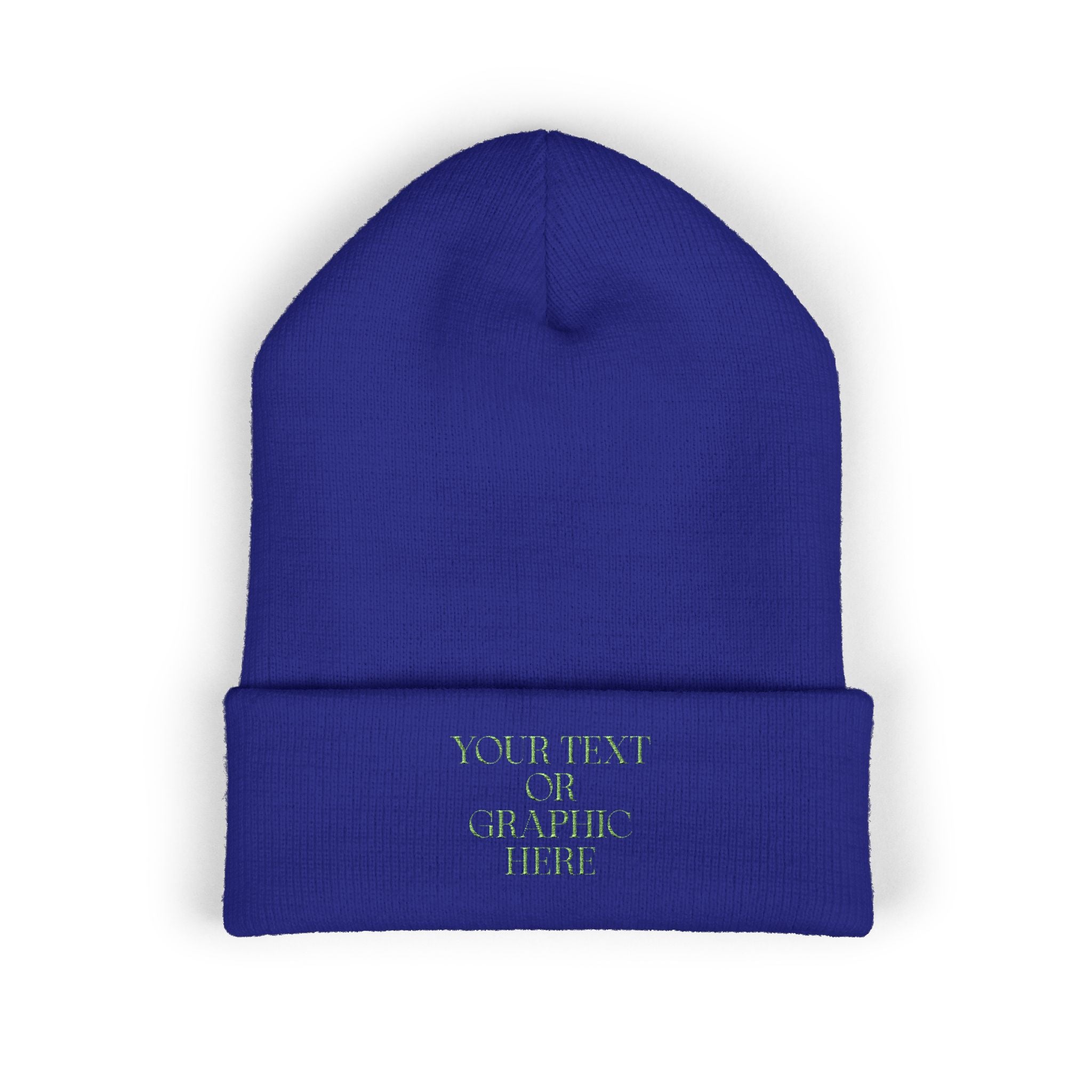 Custom Personalized Embroidered Cuffed Beanie