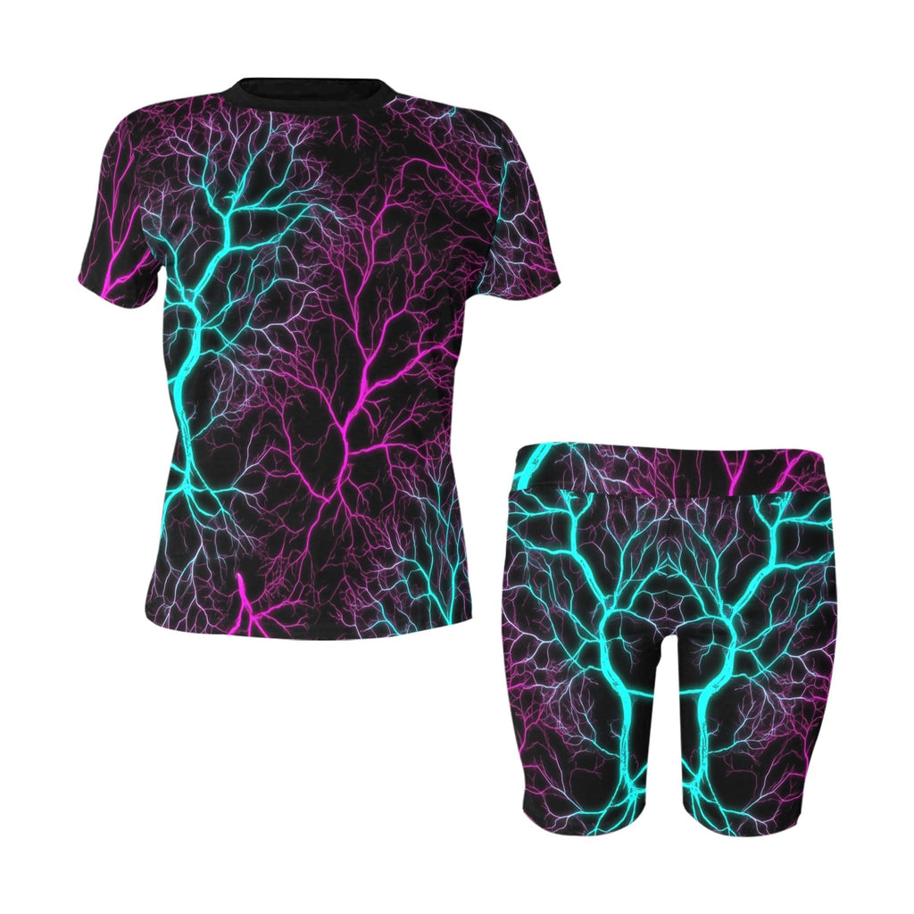 All-Over Print Ladies Short Set Women's Short Yoga Set