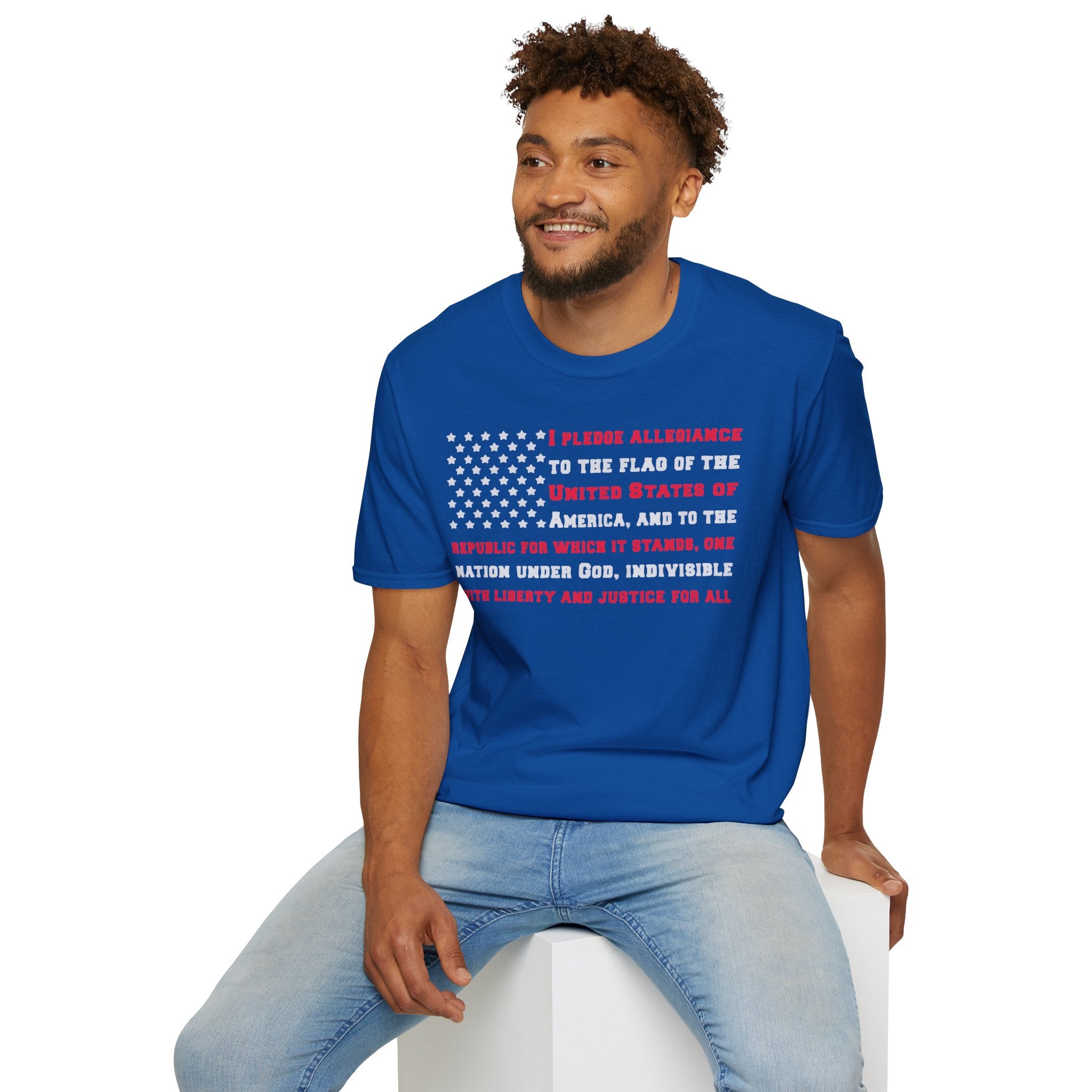 American Flag - Blue Shirt