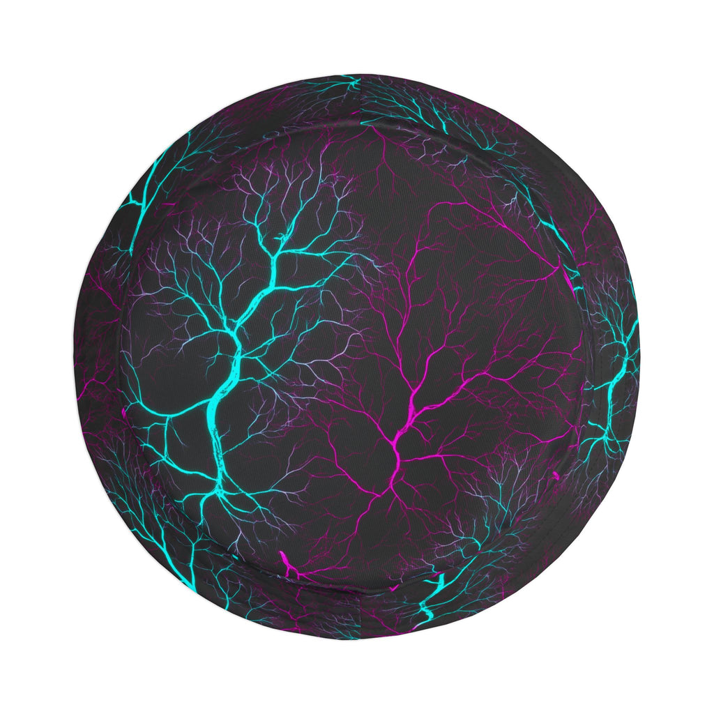 "All-Over Print" Neon Lightning Bucket Hat