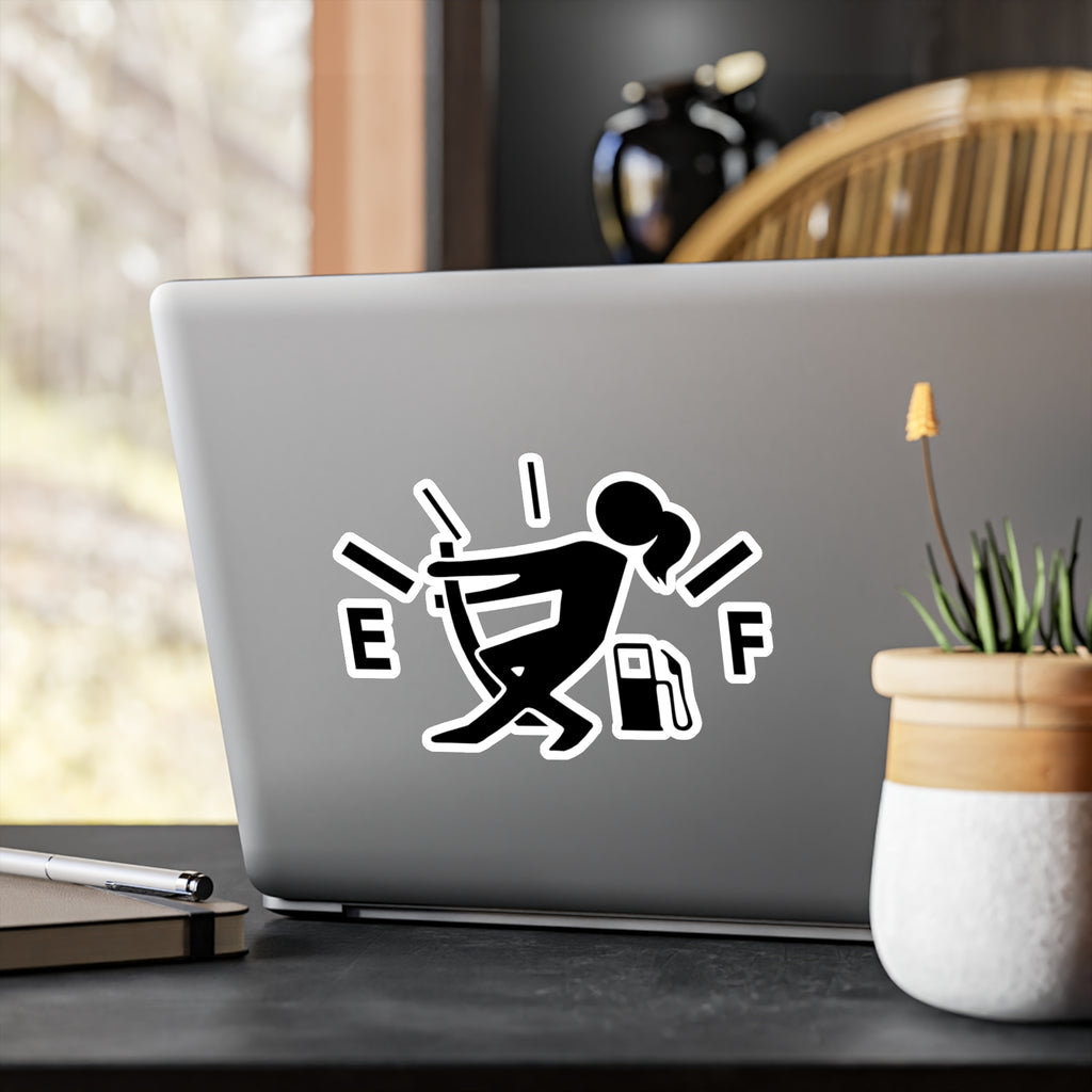 Female Gas Hand Vinyl Decal