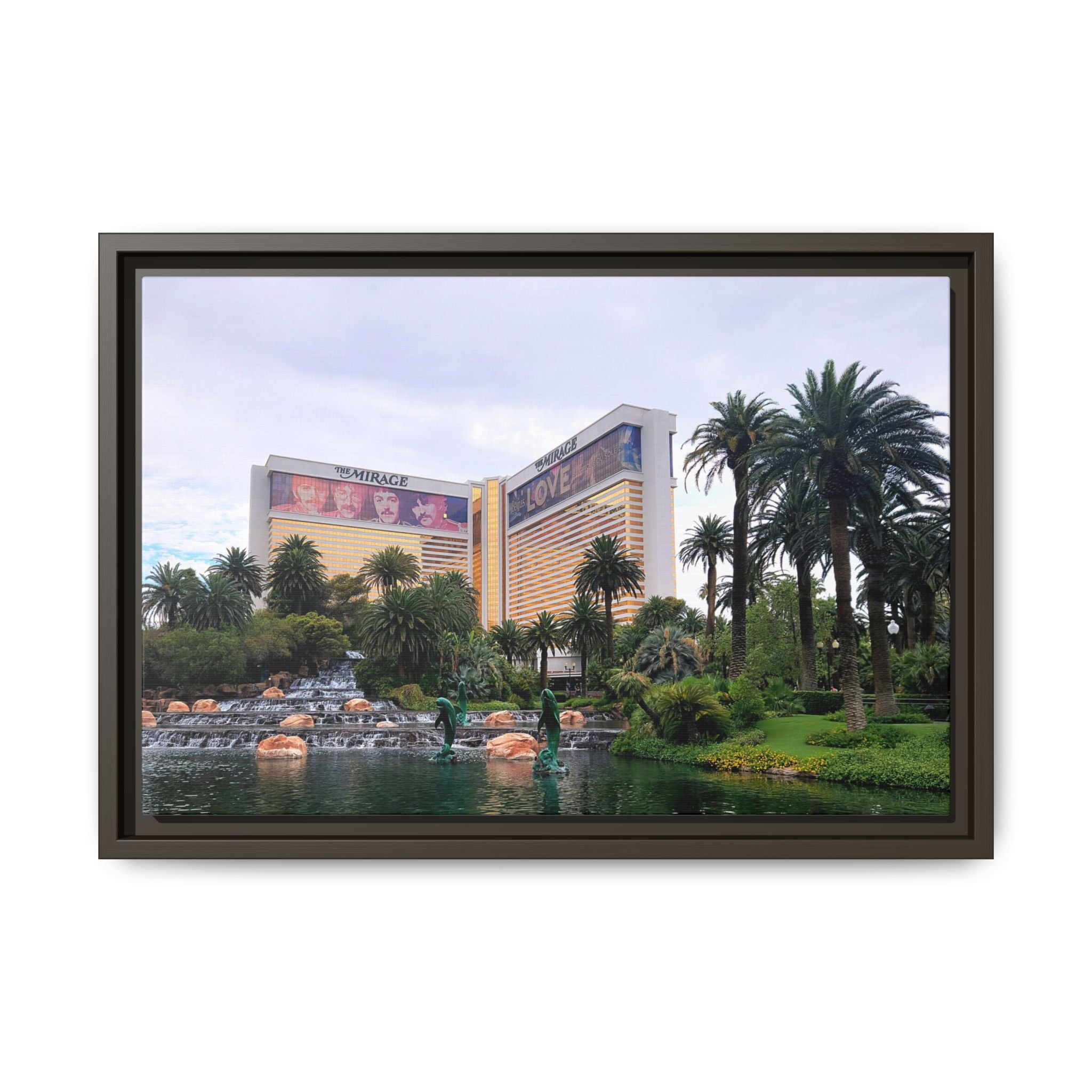 The Mirage Casino Framed Canvas Print