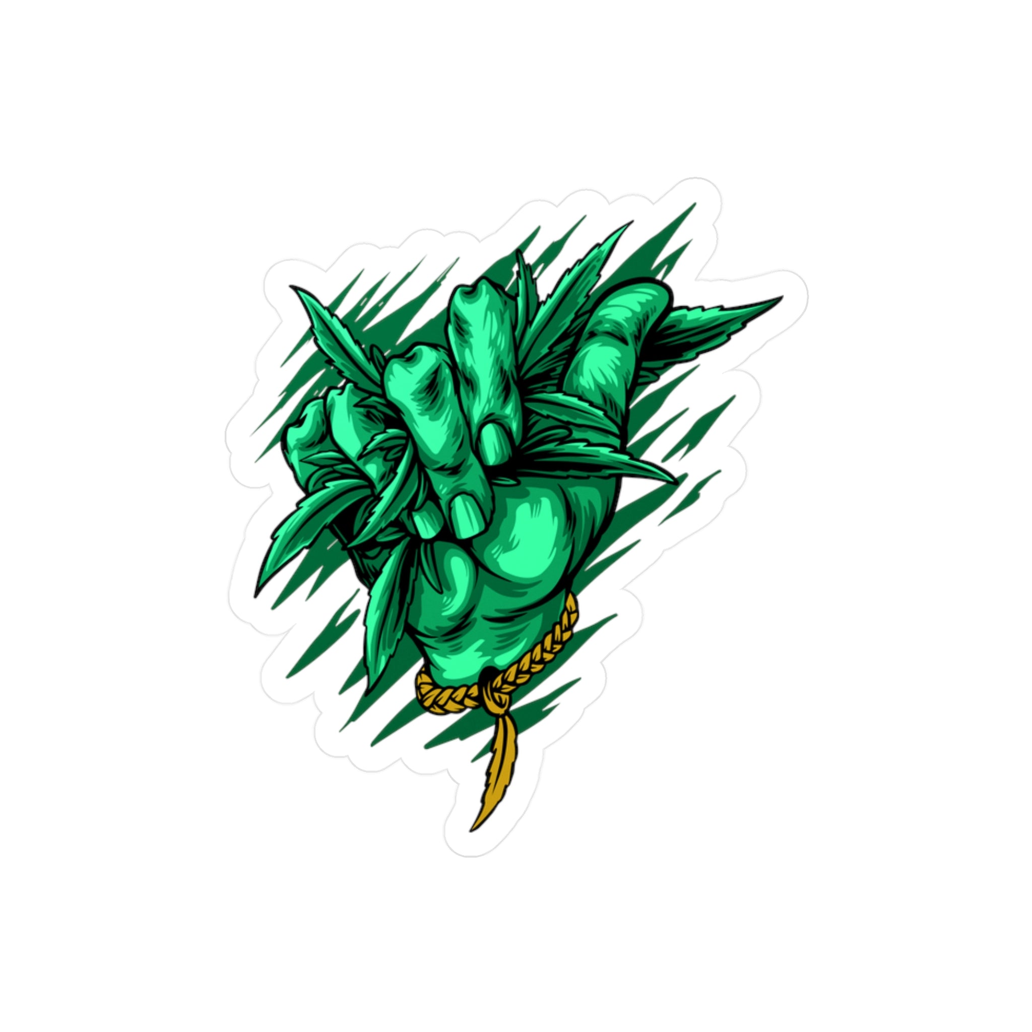 Cannabis Hand Vinyl Decal