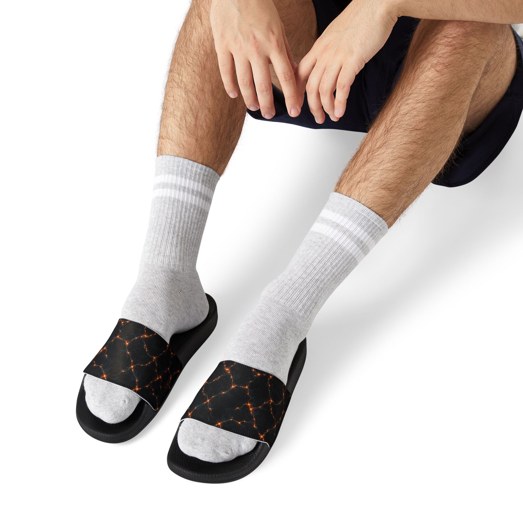 "All-Over Print" - #173 Men's Removable-Strap Sandals