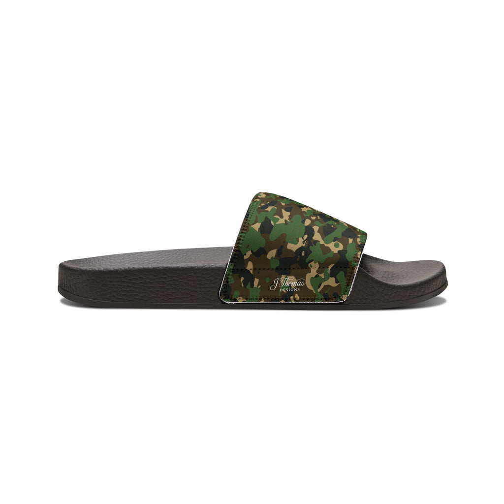 "All-Over Print" - Green Camo Men's Removable-Strap Sandals