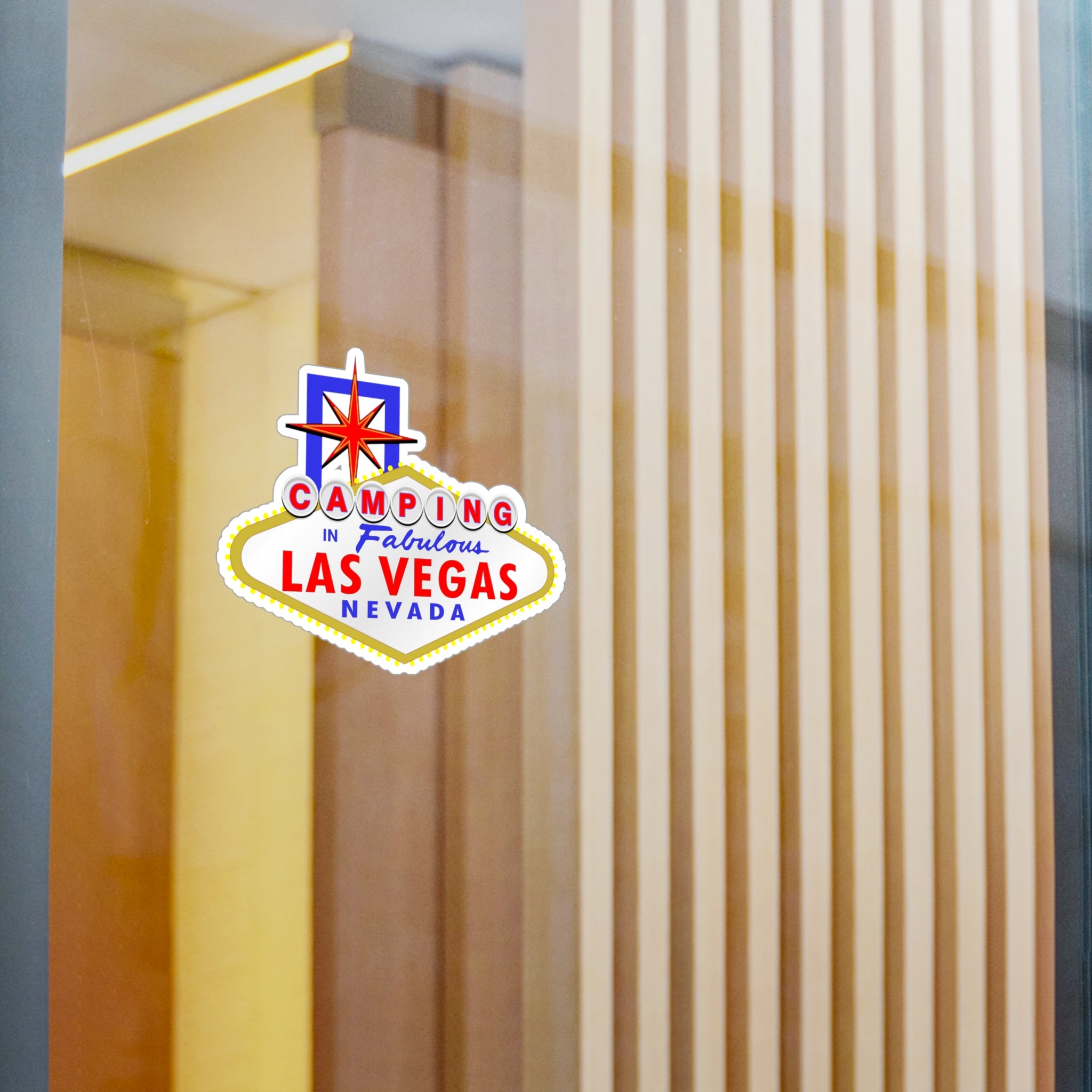 Camping - "Las Vegas Sign" Vinyl Decal