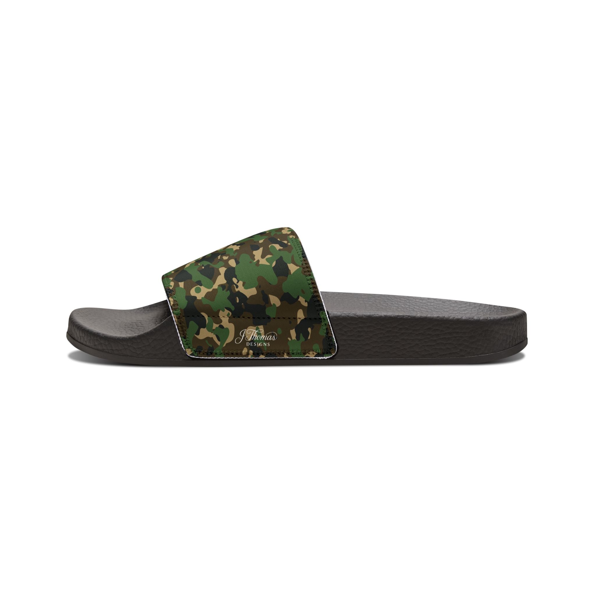 "All-Over Print" - Green Camo Men's Removable-Strap Sandals
