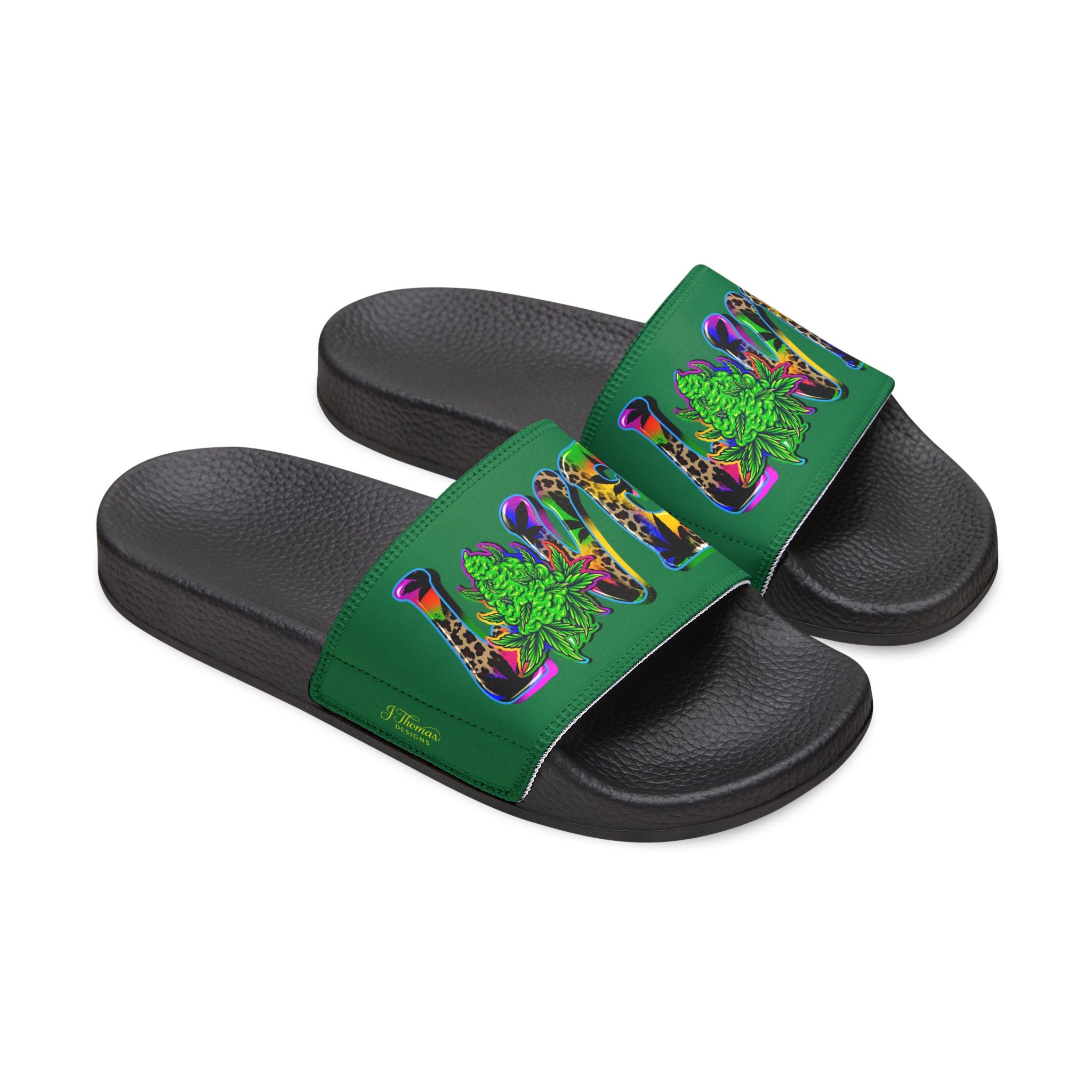 "All-Over Print" - Love Men's Removable-Strap Sandals