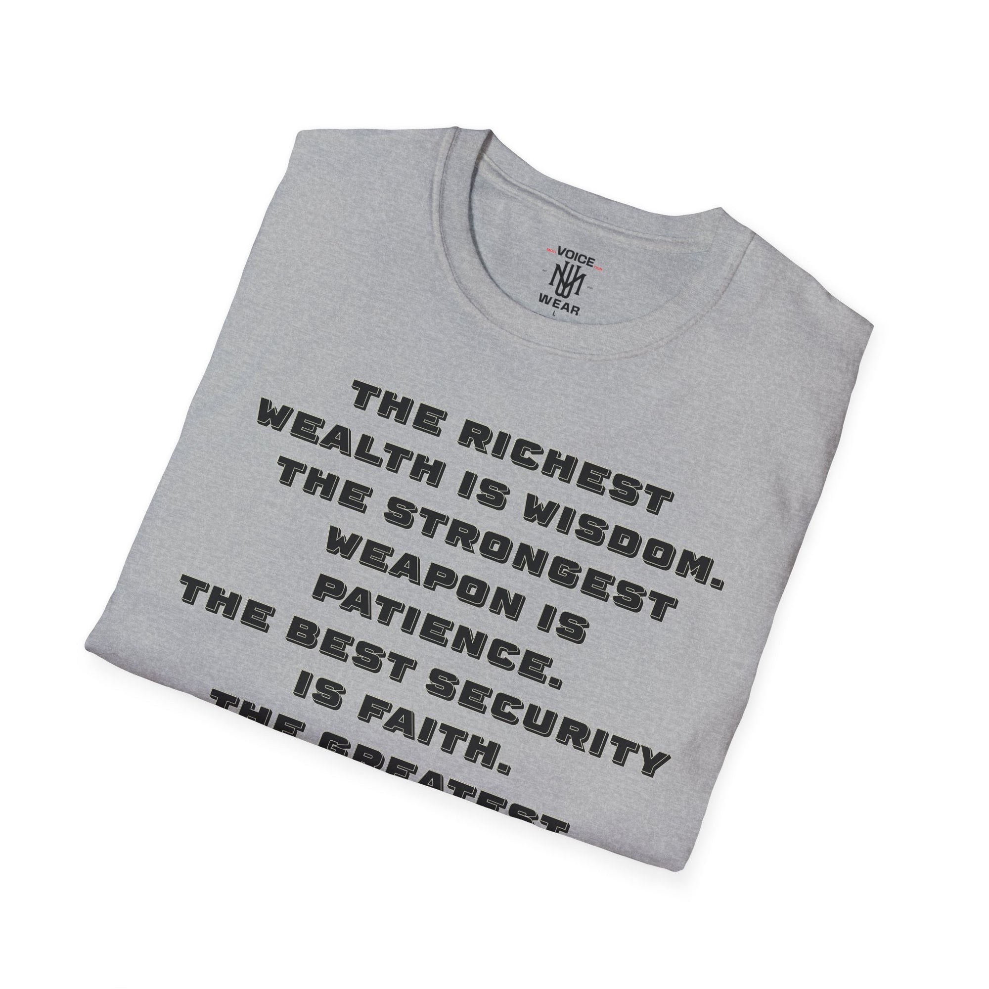 "Intangible Qualities" Quote - "moti-Voice-tion Wear" T-Shirt #2