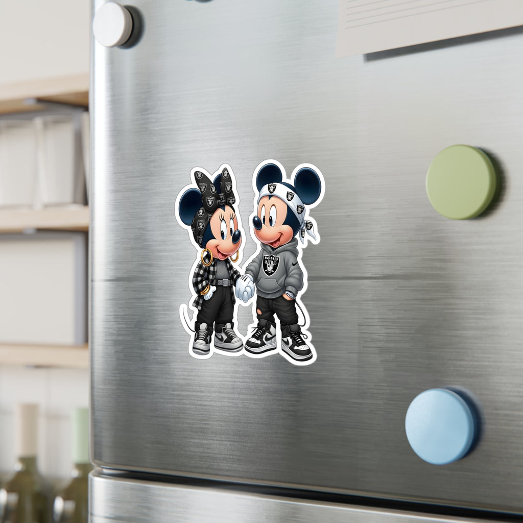 Minnie & Mickey Mouse - Raiders Vinyl Decal