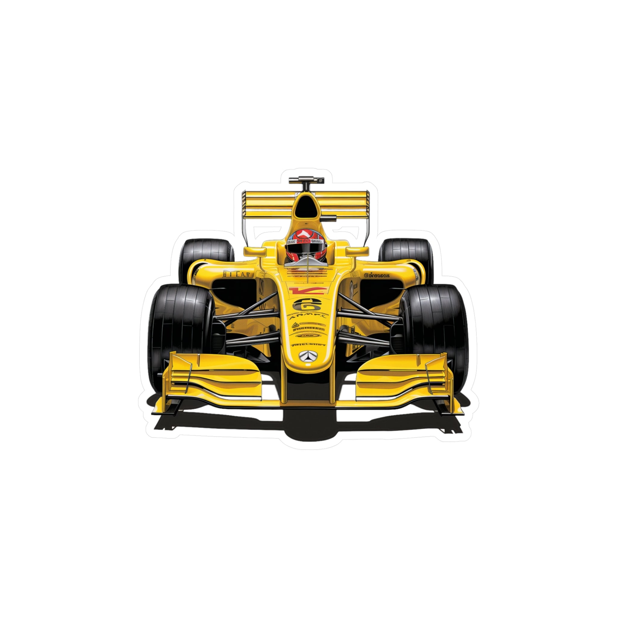 F1 Car #9 Vinyl Decal