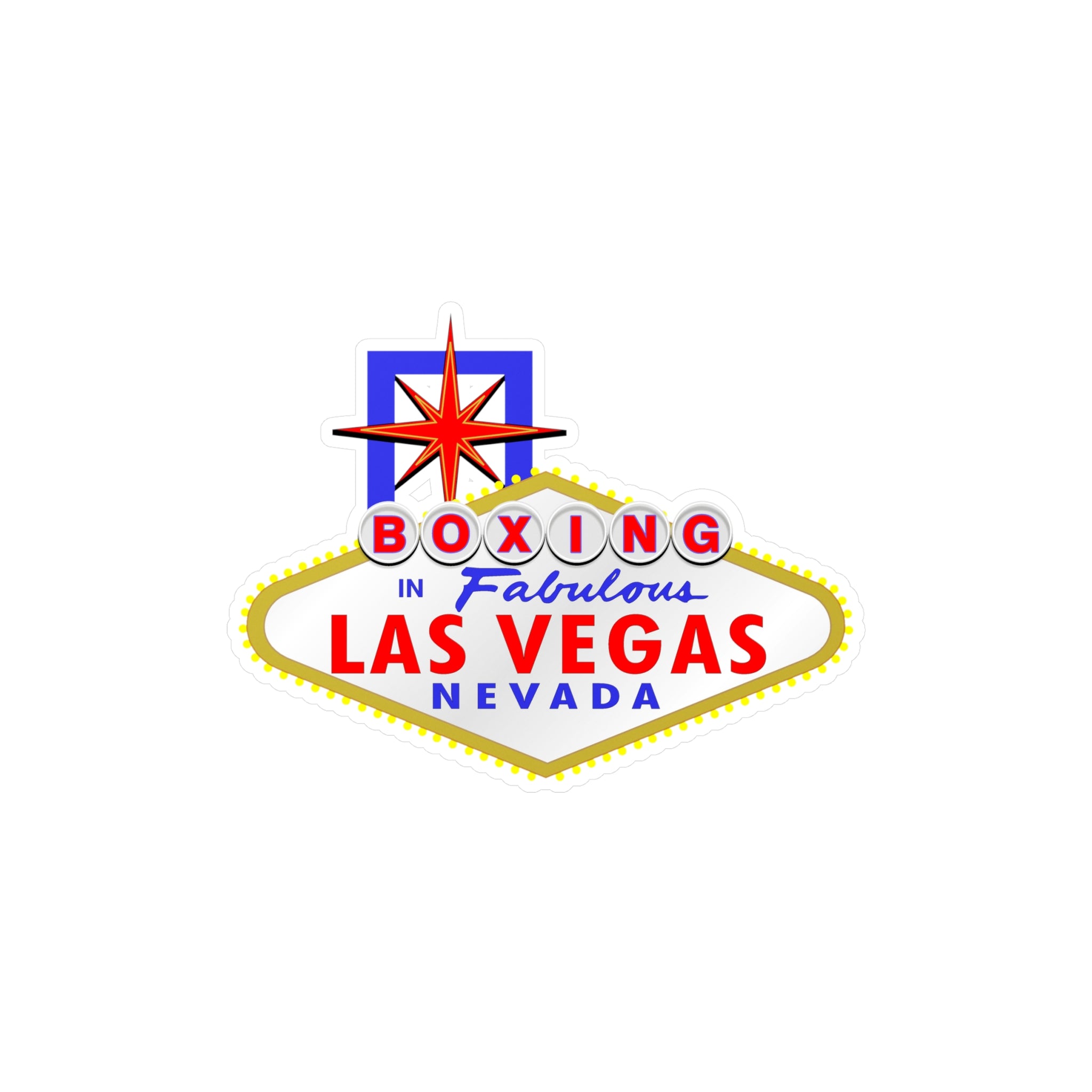 Boxing - "Las Vegas Sign" Vinyl Decal