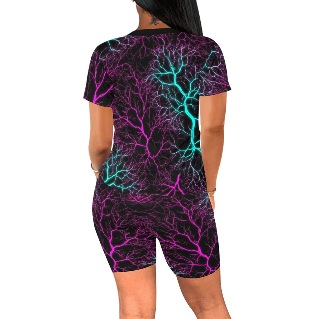 All-Over Print Ladies Short Set Women's Short Yoga Set