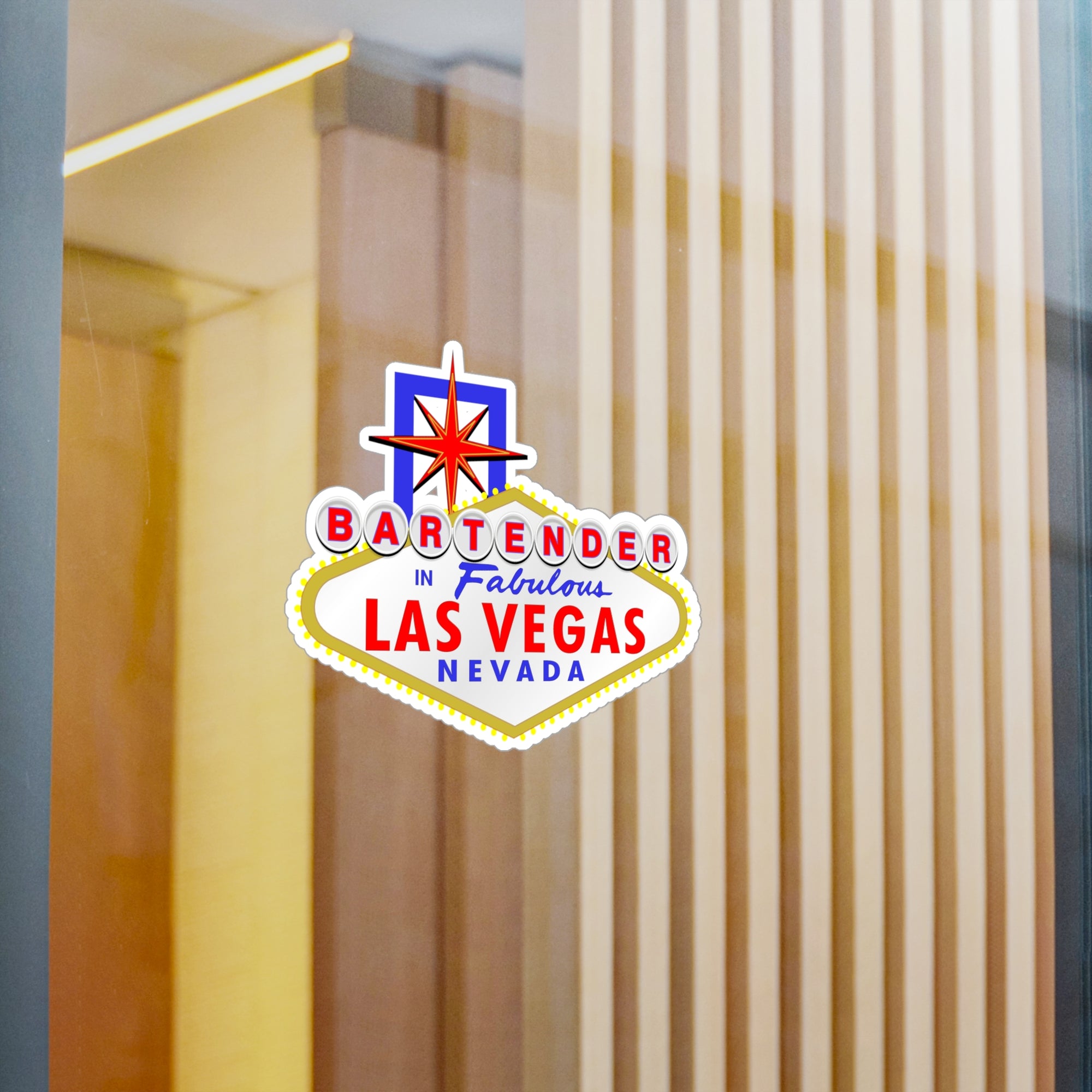 Bartender - "Las Vegas Sign" Vinyl Decal