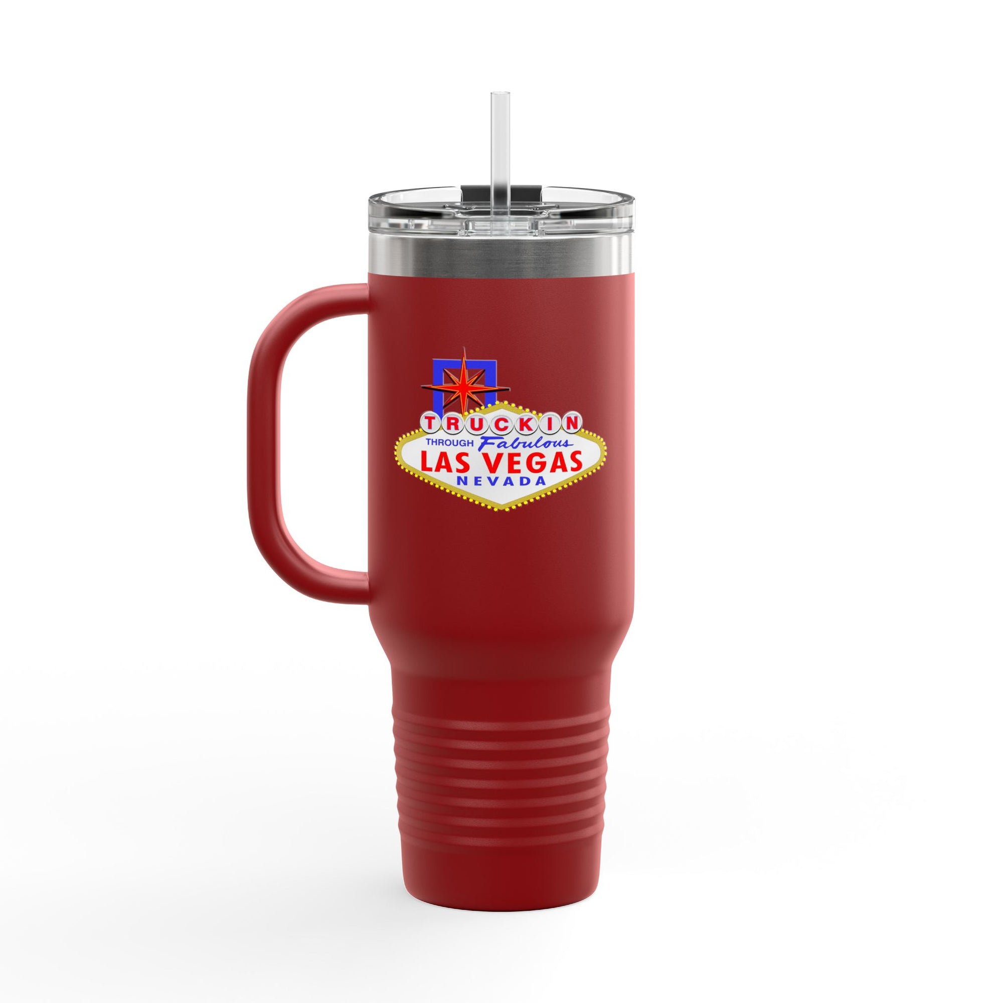 "Truckin Through" Las Vegas Sign 40oz Insulated Travel Mug | Tumbler