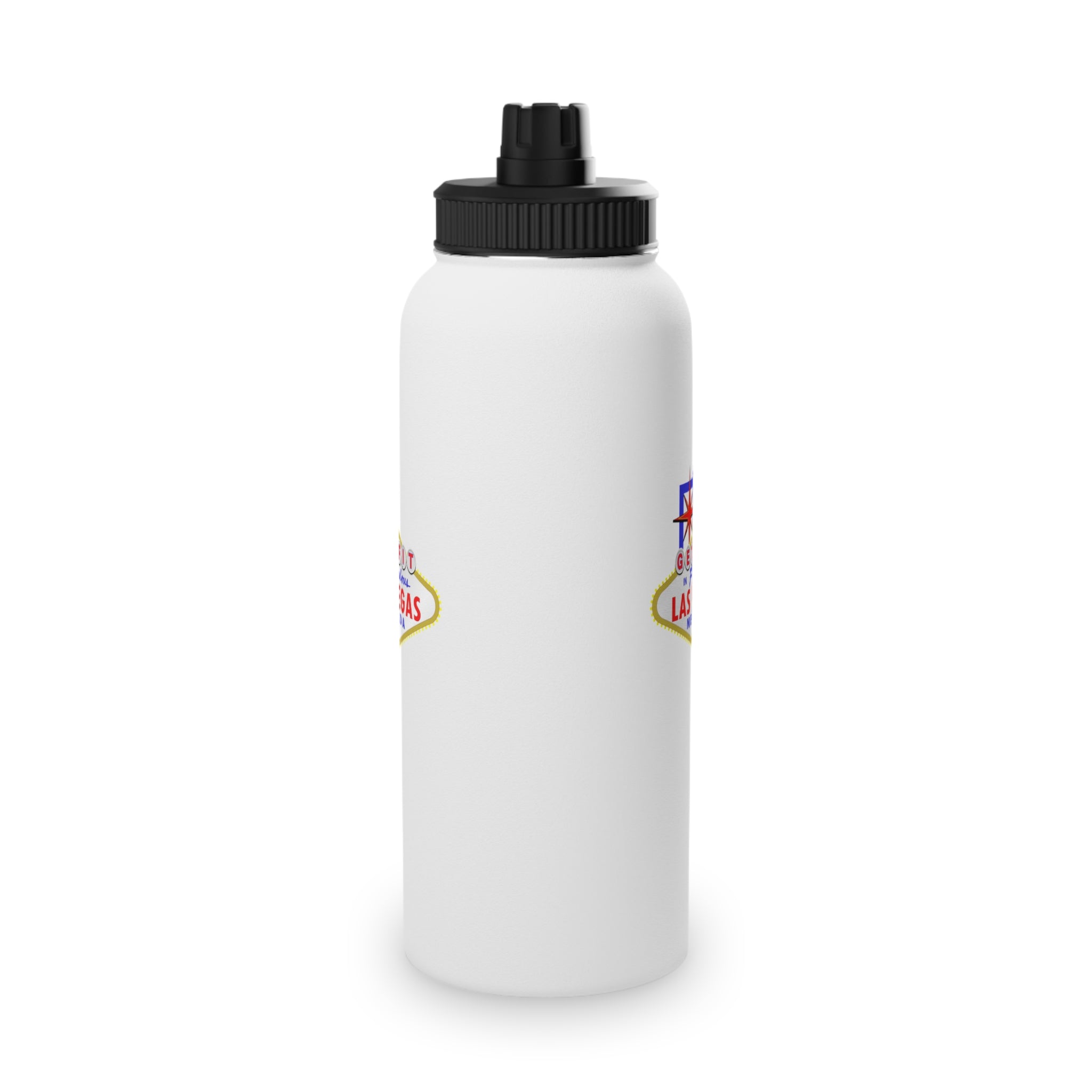 "Get Fit" Las Vegas Sign Stainless Steel Water Bottle