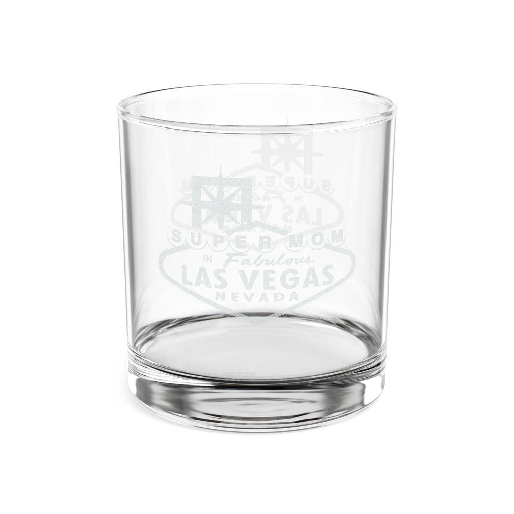 Engraved - Super Mom - 10.5 oz Whiskey Rocks Glass