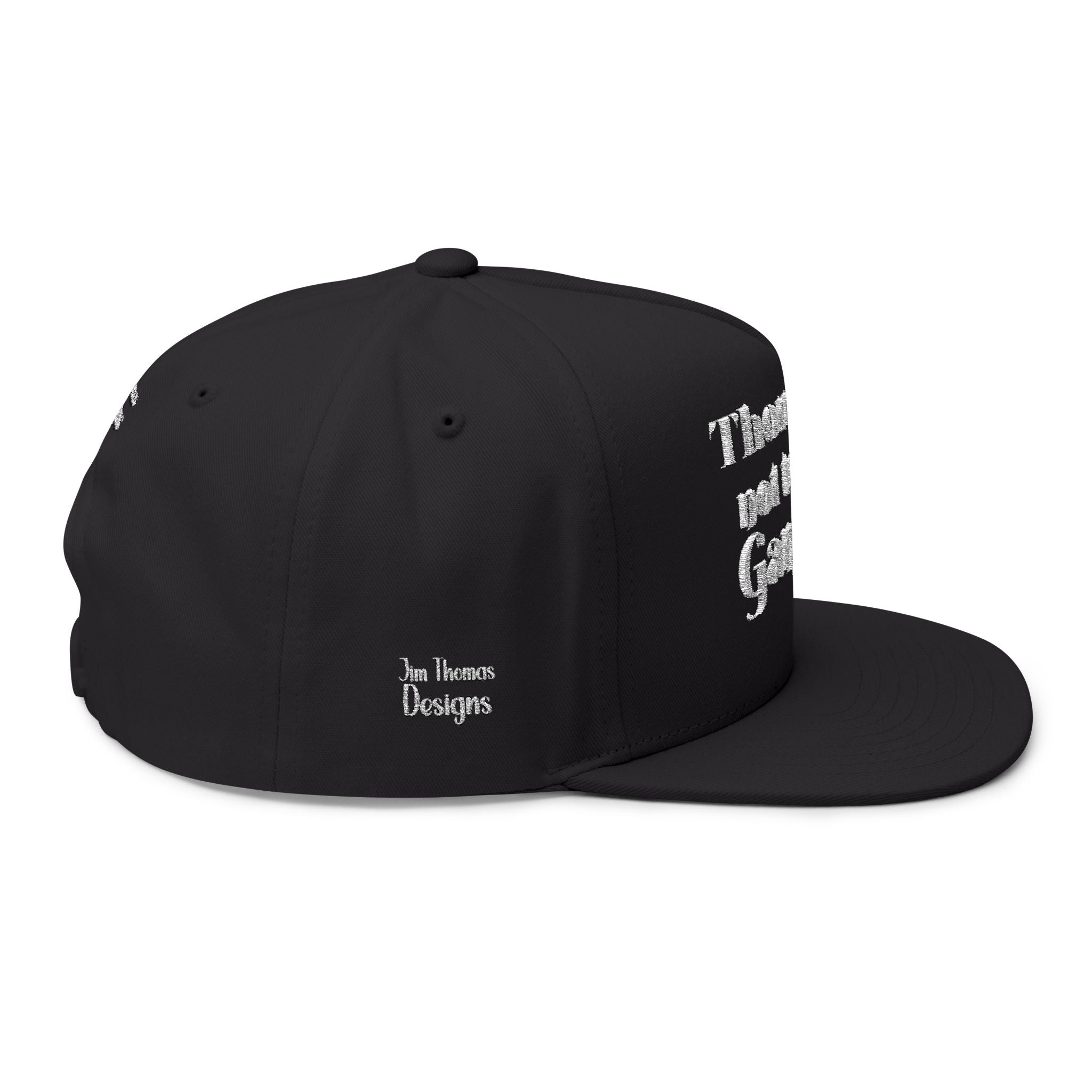 "Thou Shall Not Test My Gangster" - Embroidered Flat Bill Snapback Cap