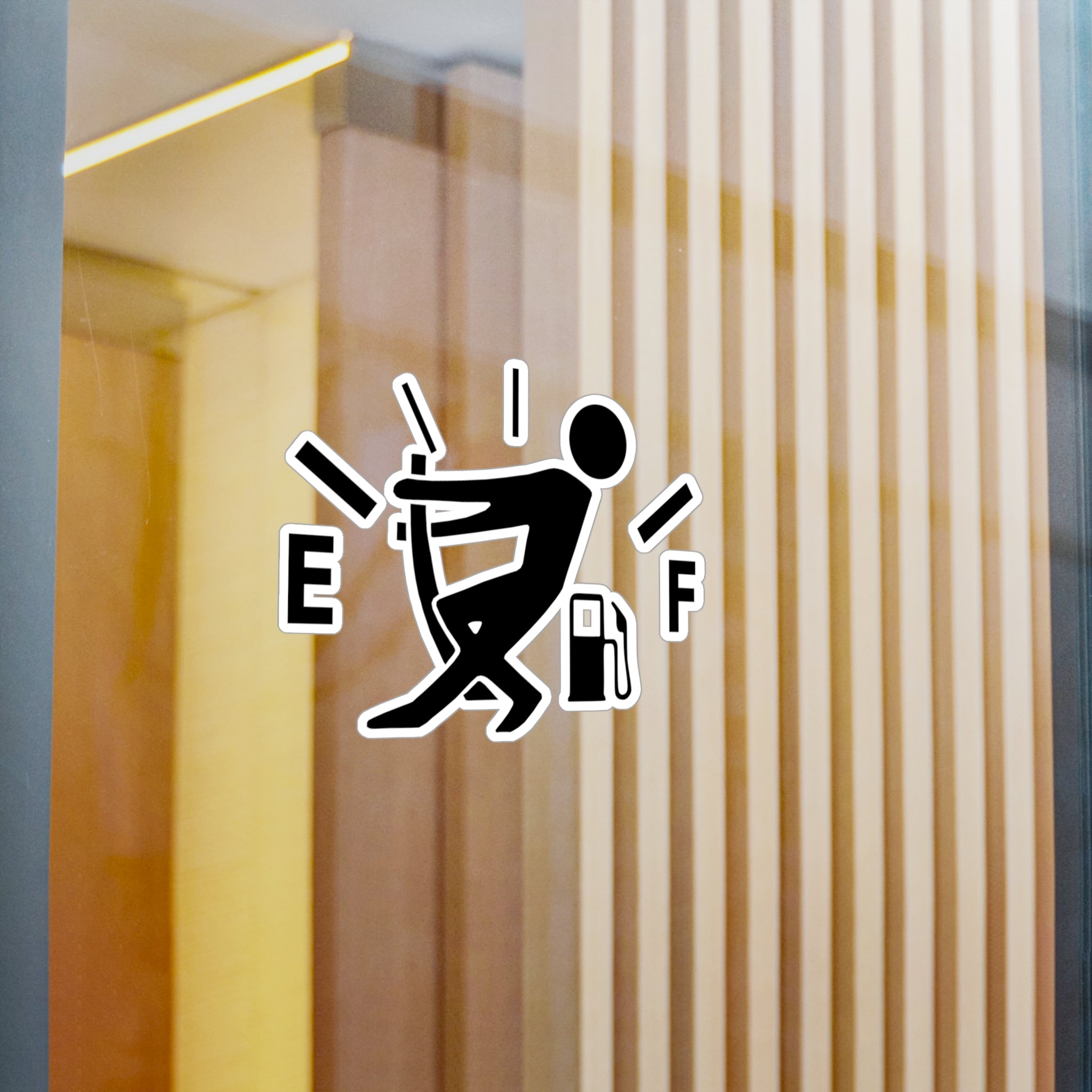 Male Gas Hand Vinyl Decal