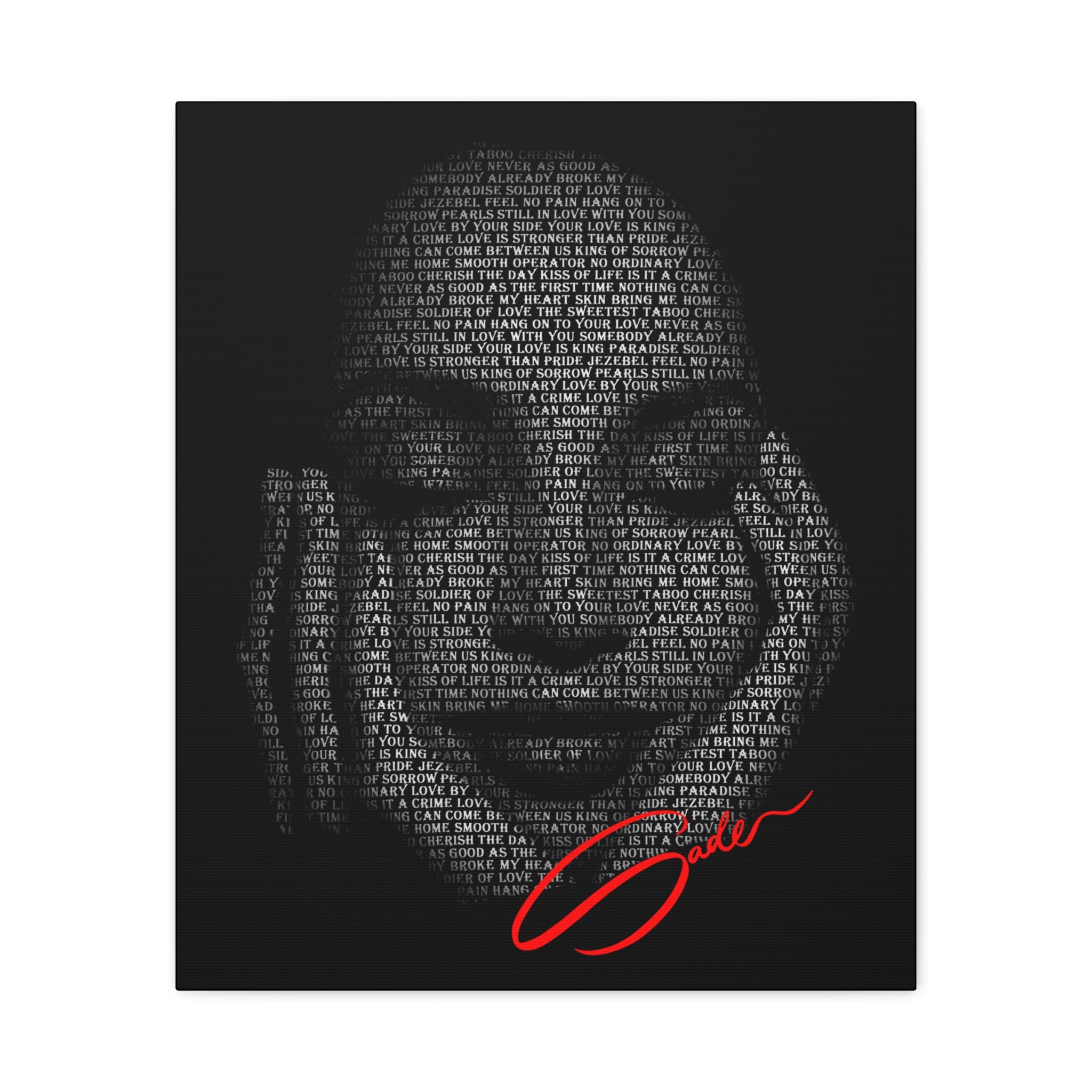 "Sade's Greatest Hits" Matte Canvas Print