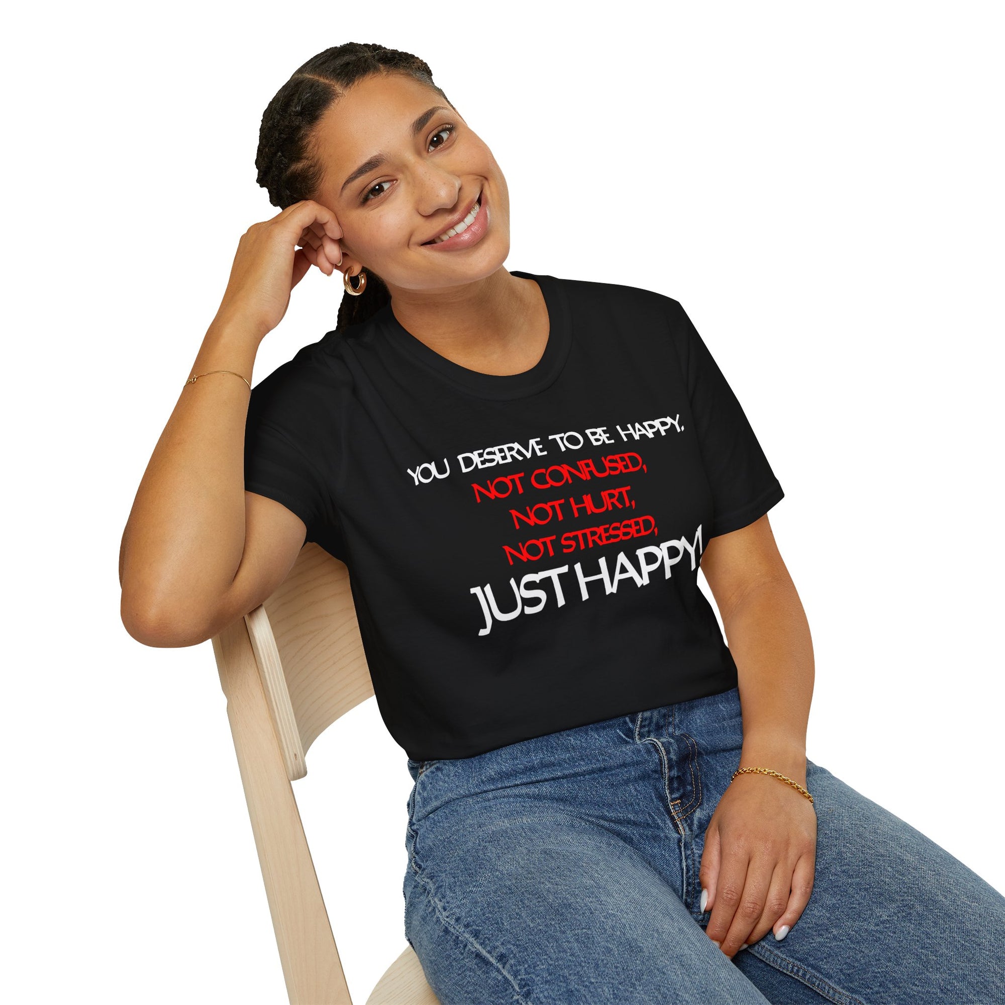 "You Deserve To Be Happy" - "moti-Voice-tion Wear" T-Shirt
