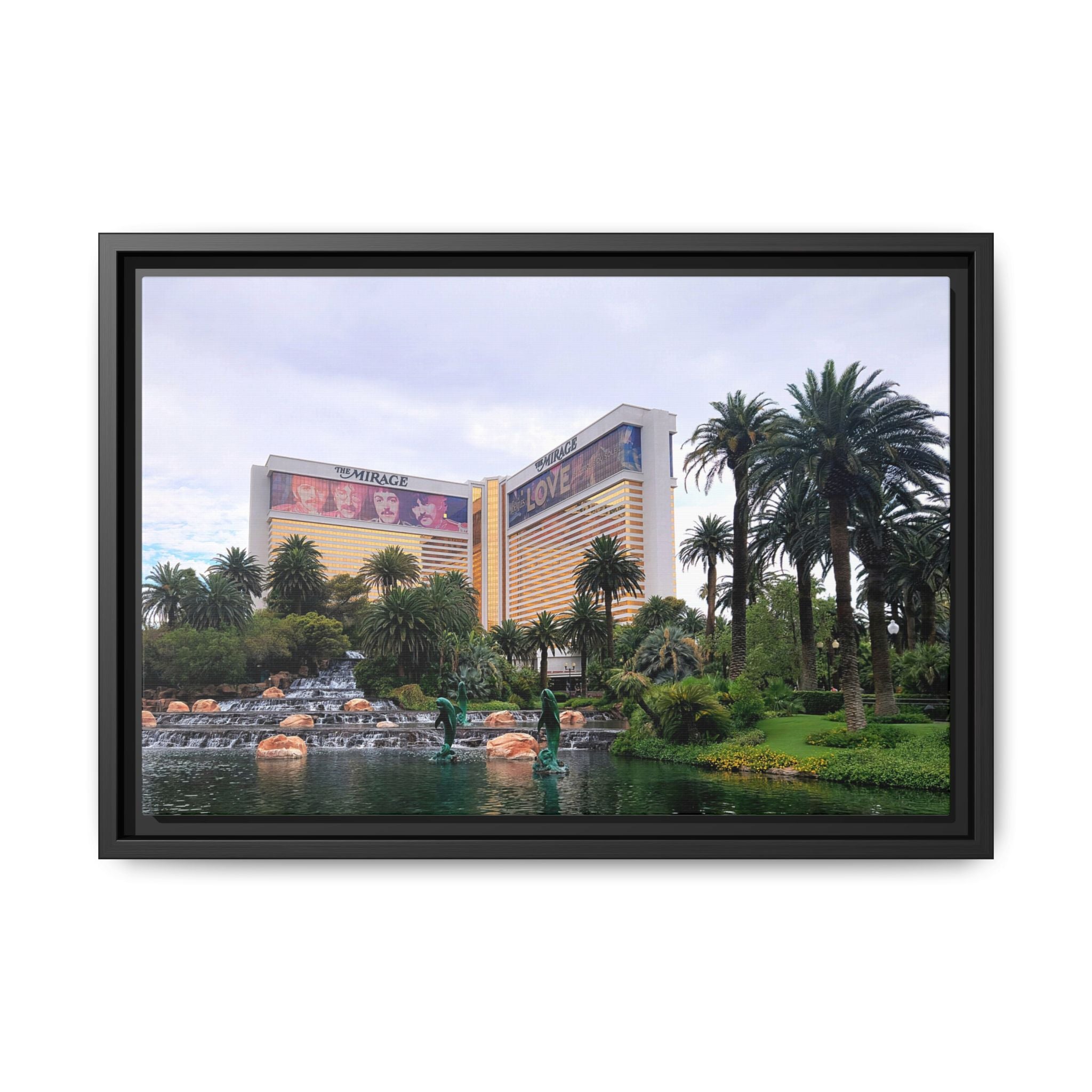 The Mirage Casino Framed Canvas Print