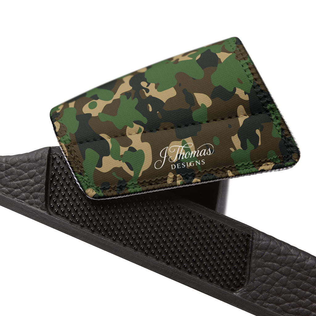 "All-Over Print" - Green Camo Men's Removable-Strap Sandals