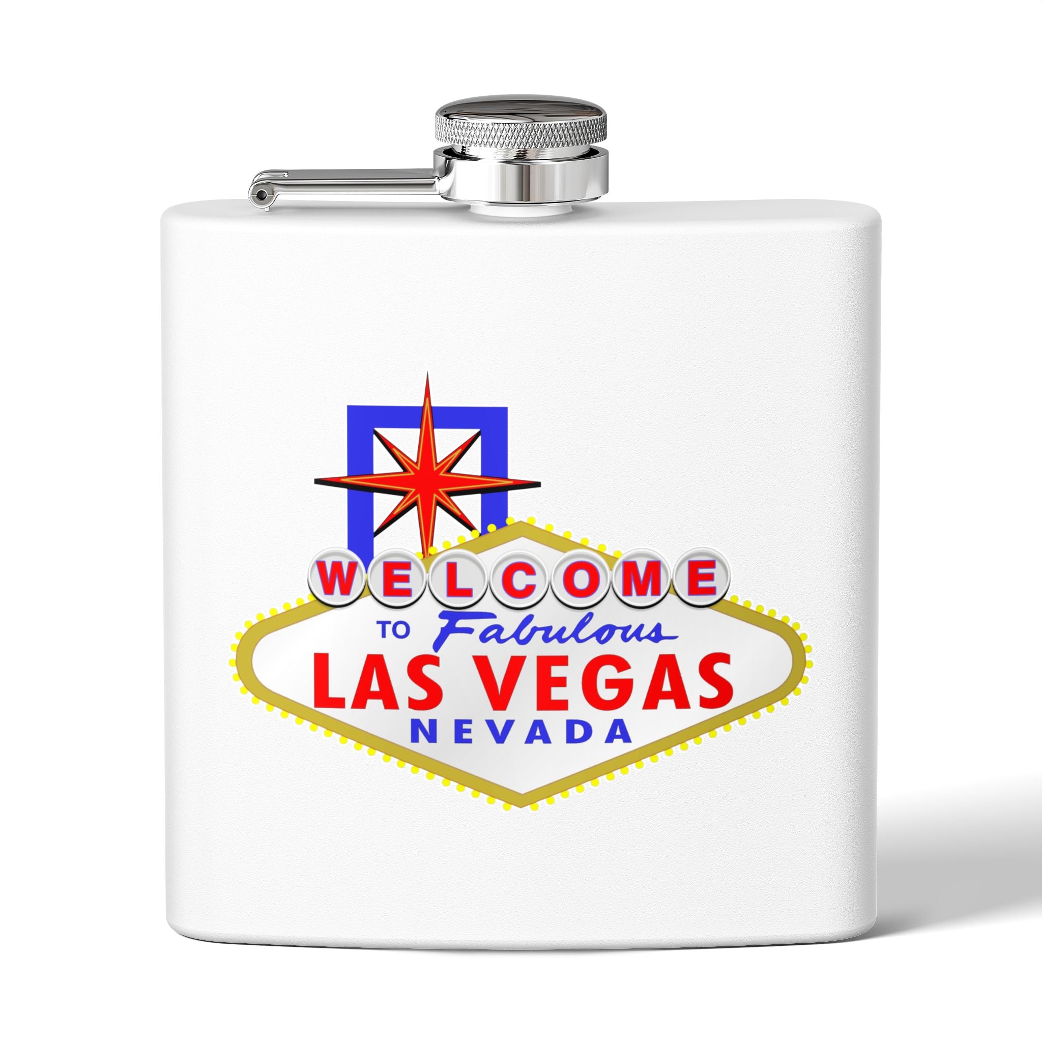 "Welcome To Fabulous" Las Vegas Sign 6oz Flask