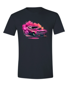 Pink Drag Car - Black